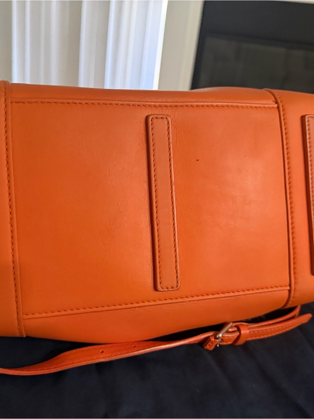 Ralph Lauren Ricky Bag clementine orange color Leather  33 - Picture 4 of 9